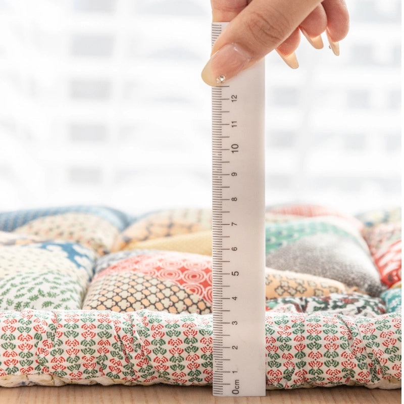 Korean Style Thickened Quilted Cotton Chair Cushion Non-slip Office Student Pad Machine Washable|Home & Living Chairs Cushions