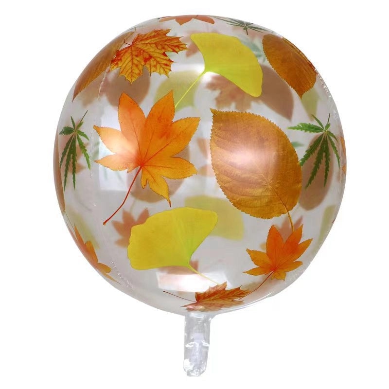 Minimalist Classic Pumpkin Aluminum Film Christmas Balloons | Holiday Party Decorations