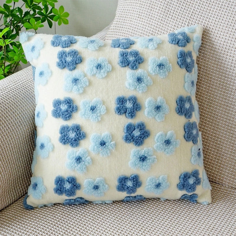 IG Style Floral Plush Pillow Cover Soft Cushion Case Bedding Accessories|Home Decor & Bedding