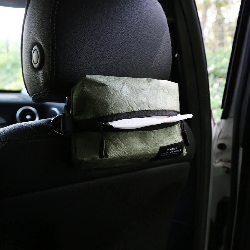 Portable DuPont Paper Tissue Box Storage Bag for Outdoor Camping Car Hanging | Outdoor Gear