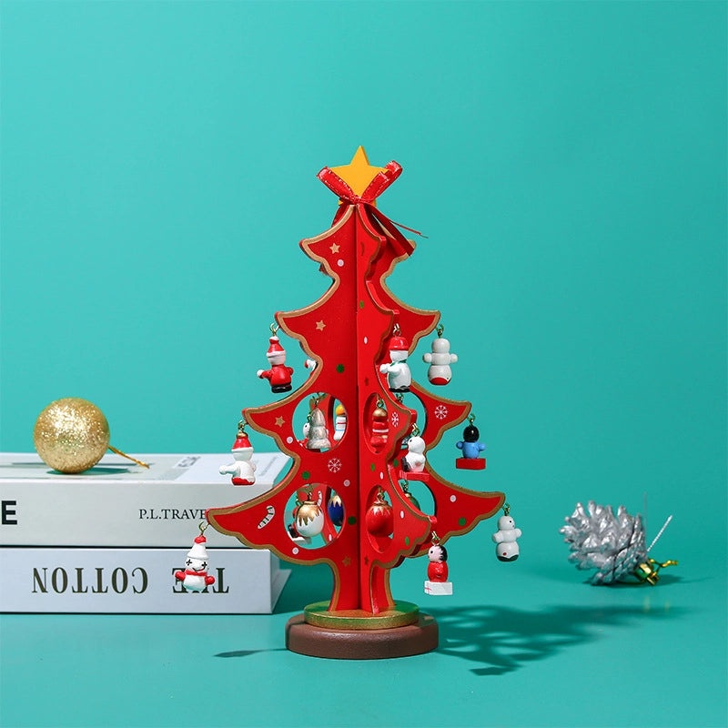 Handmade Wooden Christmas Decorations for Desktop Kids Toys and Window Ornaments | Christmas Decorations & Gifts