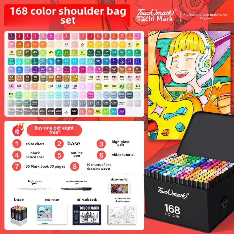 48 Colors Double Tip Alcohol Markers Set for Art Students | Art Supplies