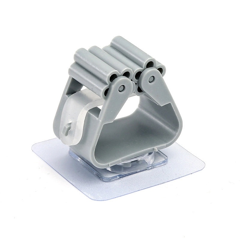 Minimalist Animal Design Solid Color PVC Mop Holder | Home Storage & Organization