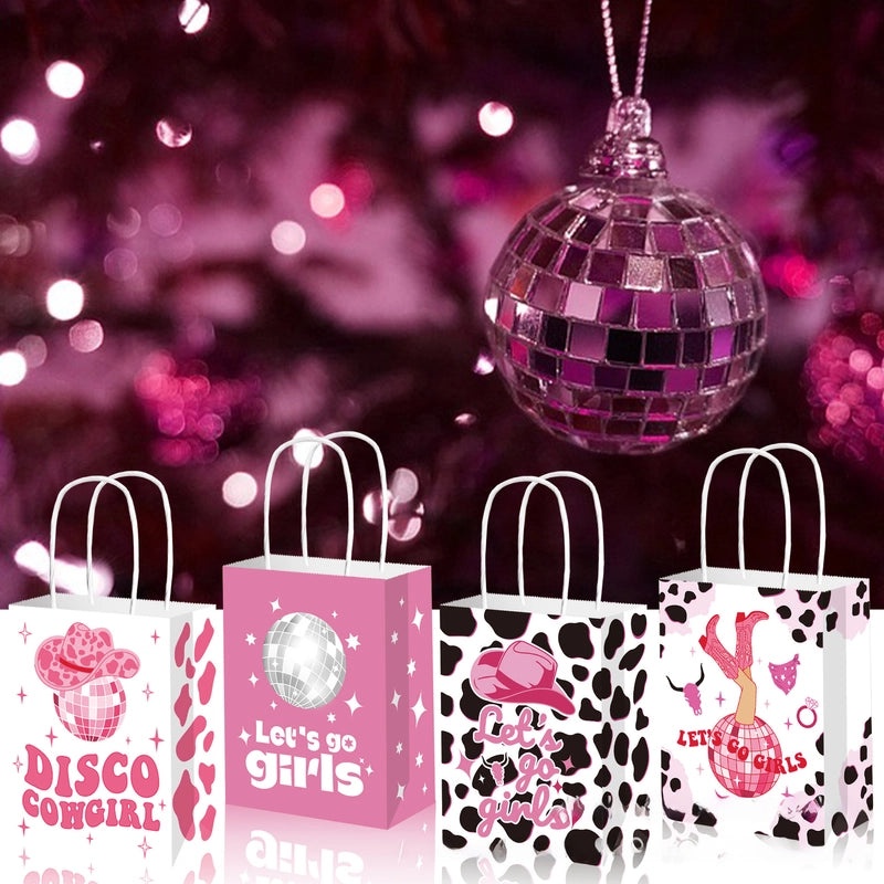 Cowgirl Disco Party Rope Handle Kraft Paper Handbag BD165 | Handbags & Accessories