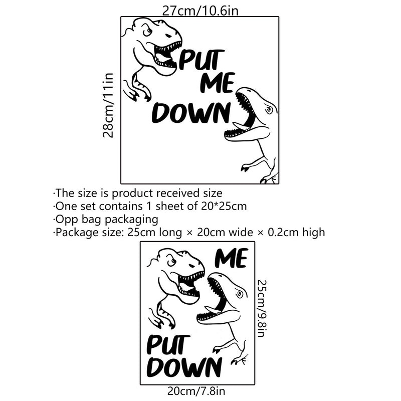 Adorable Dinosaur Letter PVC Wall Decal for Kids Room Decor|Home Decor