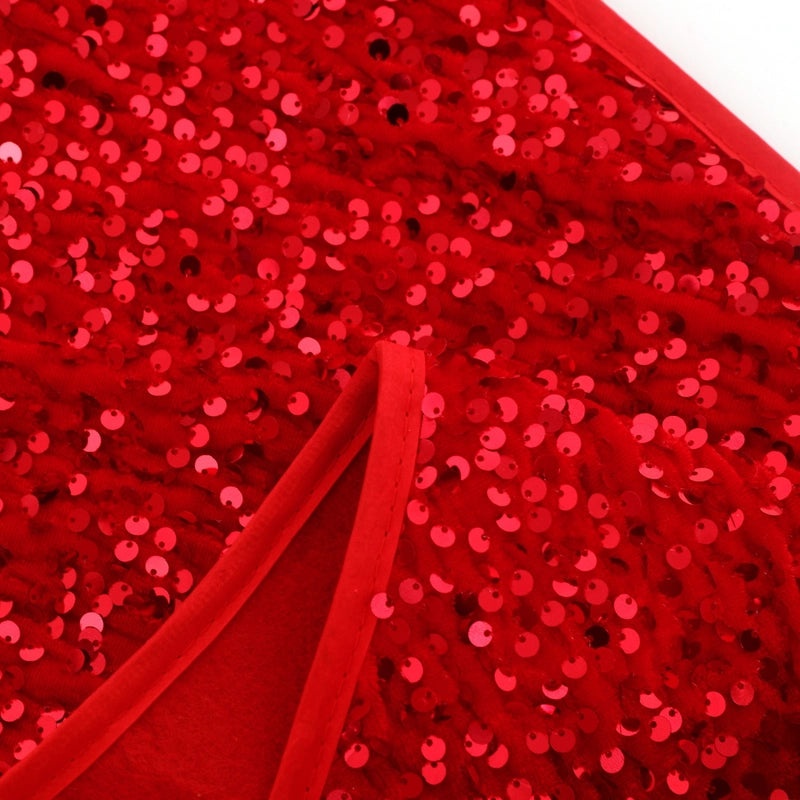 Christmas Glam Solid Color Sequin Fabric Nonwoven Party Decor Props|Party Decorations & Supplies