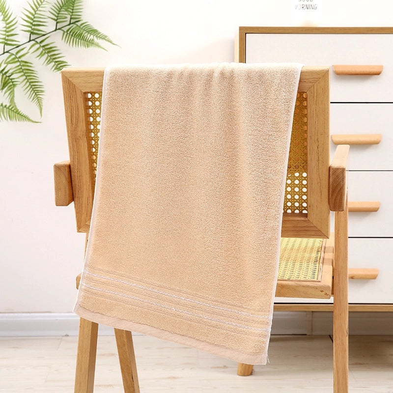 Pure Cotton Thickened Adult Face Towel with Watergrain Texture and Embroidered Logo|Home & Living Towels