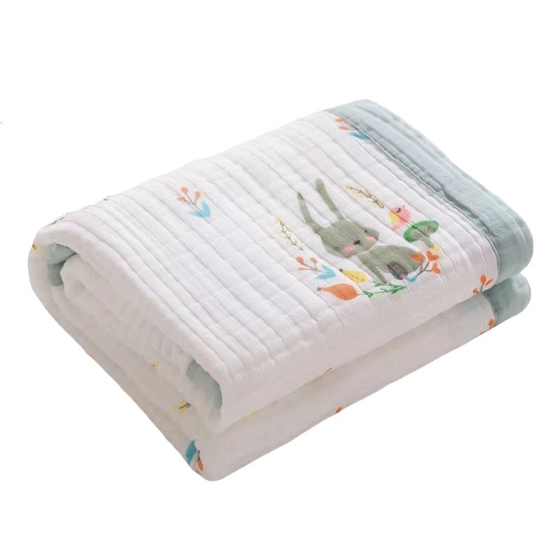 Newborn Baby Soft Cotton Bath Towel Absorbent Gauze Wrap Summer Lightweight Quilt|Baby Bath & Towels