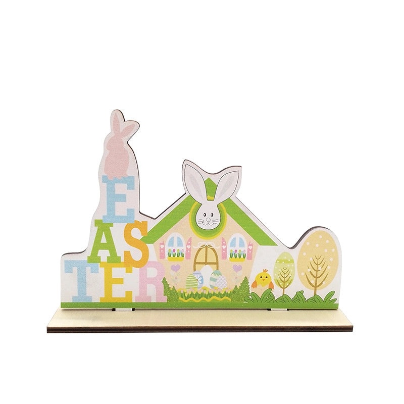 Easter Casual Elegant Wooden Letter Boxwood Table Decoration for Holiday Banquet Party 1 Piece|Home Decor