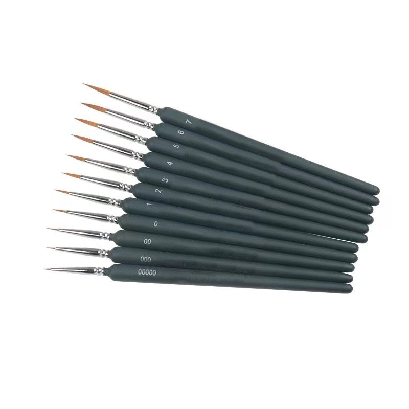 Wolf Hair Brush Set Fine Tip Hook Pen for Acrylic Watercolor Gouache Oil and Traditional Chinese Painting|Art Supplies