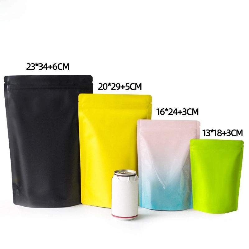 Thickened Color Aluminum Foil Zipper Bag for Food, Tea, Dried Fruit, Dog Food | Food Storage & Packaging