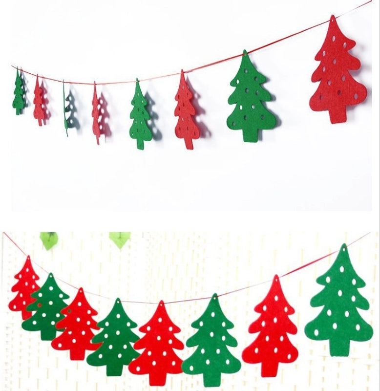 Christmas Party Banner Colorful Letter Flags Home Decoration Pendant | Party Supplies & Decorations