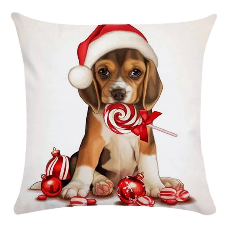 Halloween Plush Dog Lollipop Flower Decorative Pillow for Couch & Sofa | Home Decor