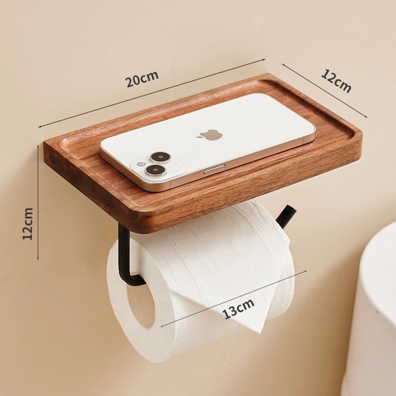 Elegant Solid Color Wooden and Aluminum Tissue Dispenser | Home & Living Accessories