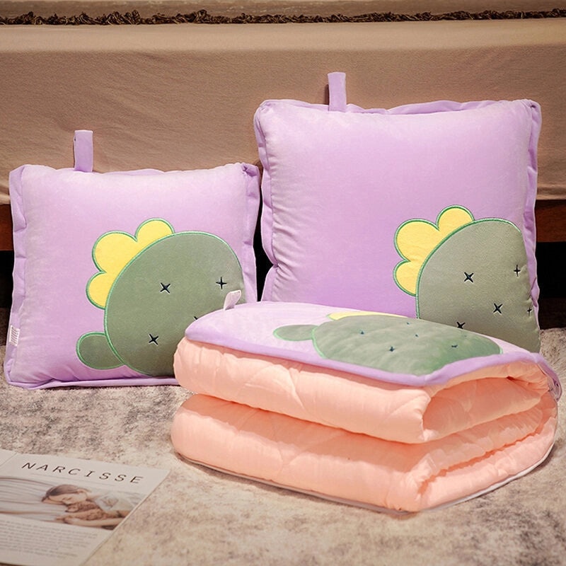 Multifunctional Folding Nap Pillow and Quilt Two-in-One Portable Airable Cover for Office Car Table Use|Home & Living