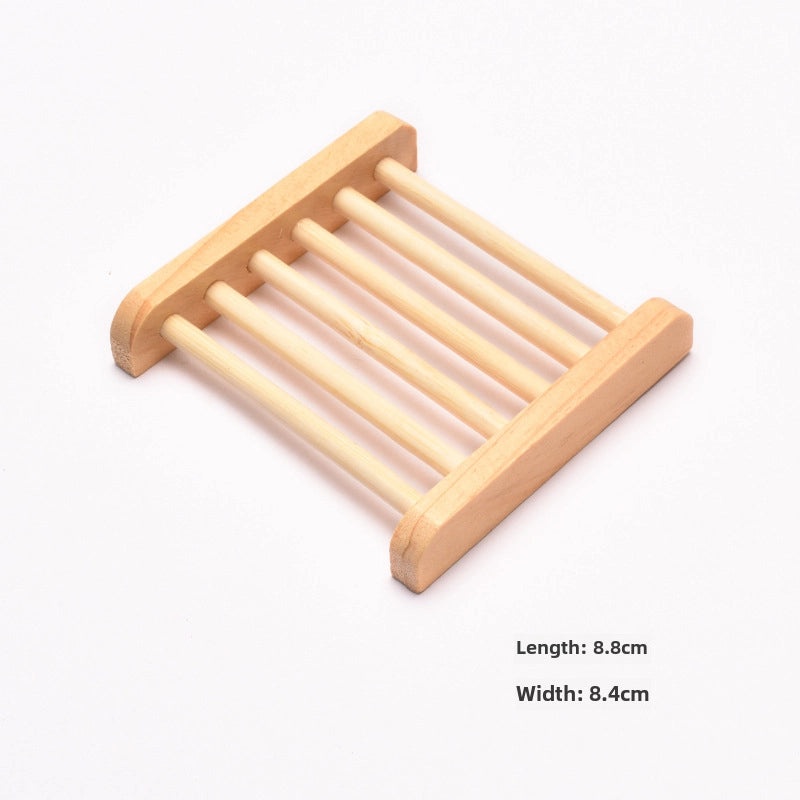 Bamboo Soap Dish with Drainage for Bathroom Hotel Use Simple Wooden Soap Tray Household Eco-friendly Design|Home & Kitchen > Bath > Bath Accessor