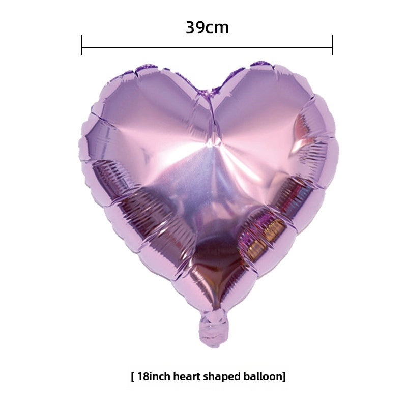 18 Inch Heart-Shaped Aluminum Foil Balloon for Wedding Valentine’s Day New Year Decoration | Party Supplies & Balloons