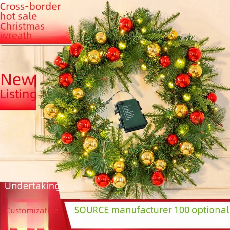 Christmas Rattan Garland 40CM 50CM 60CM Festive Holiday Decoration for Home|Christmas Decorations