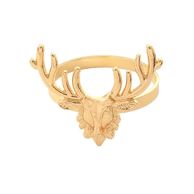 Christmas Casual Vacation Solid Color Alloy Napkin Ring for Home Daily Use|Home Decor & Tableware