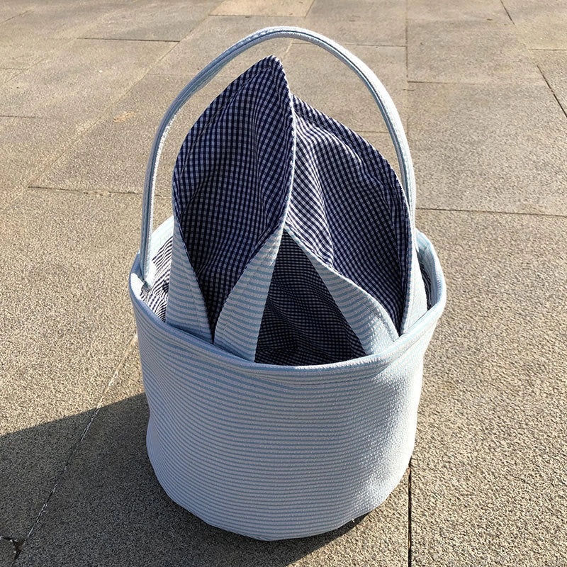 Easter DIY Canvas Bag with Rabbit Ears Decorative Gift Basket for Office and Cultural Events|Home & Garden > Seasonal Decor > Easter Decorations