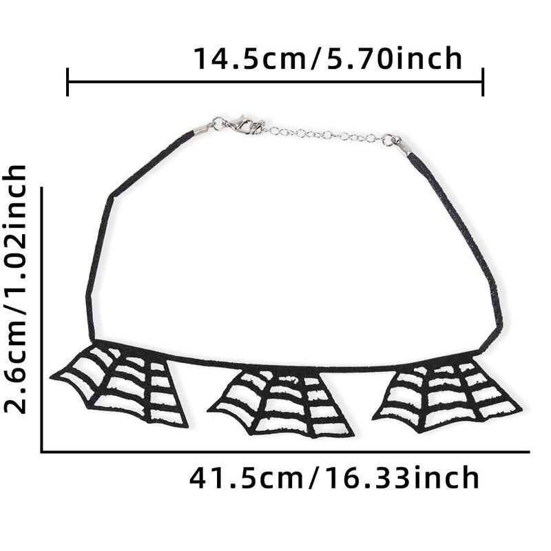 Halloween Spider Bat Skull Necklace Felt Pendant Funny Cool Party Accessory|Jewelry & Accessories