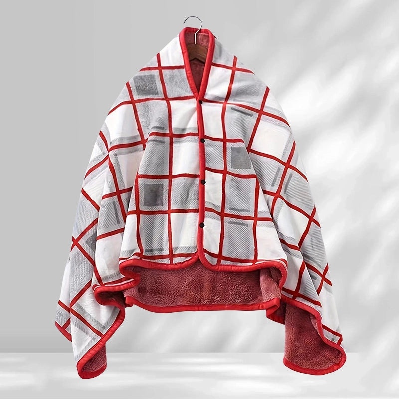 Cozy Polyester Lattice Shawl Blanket for Casual Use|Home Textiles & Bedding