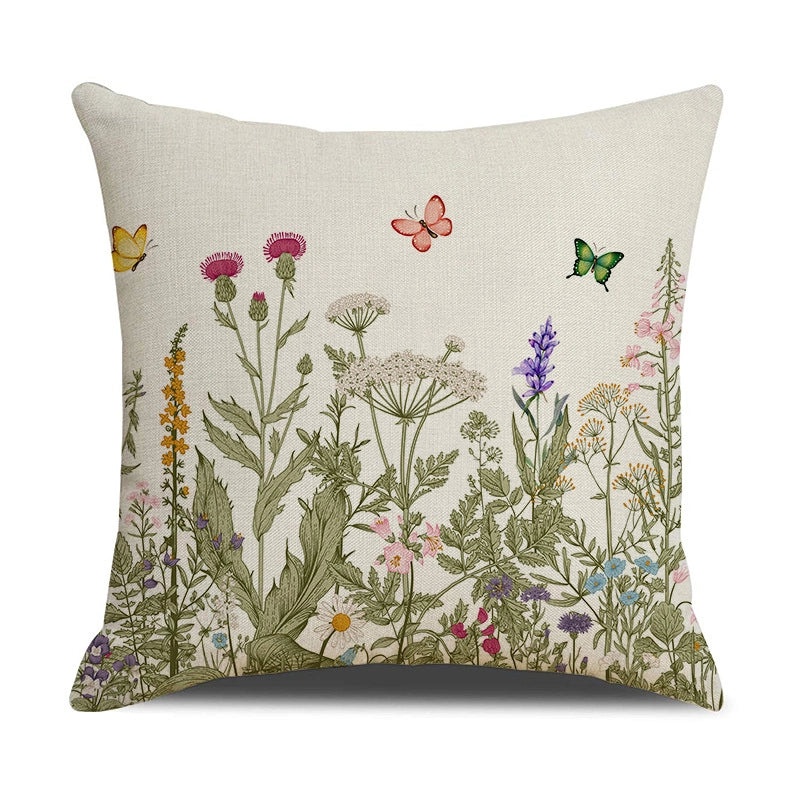 Minimalist Linen Letter Pillow Covers for Couch Sofa Decor|Home & Living Pillows