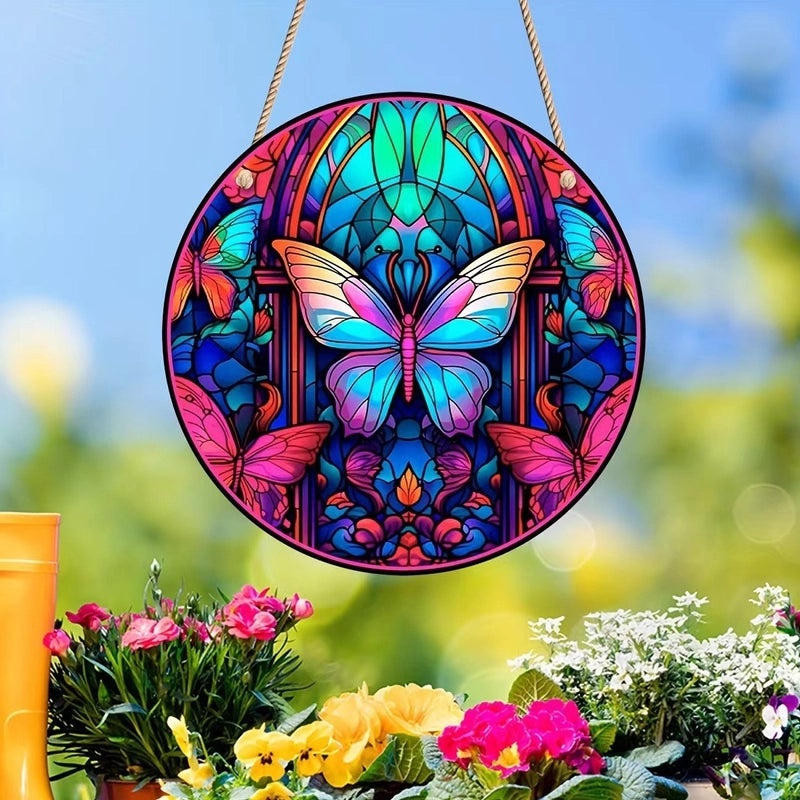 Halloween Butterfly Sun Catcher Acrylic Ornament for Home Decor|Home Decor