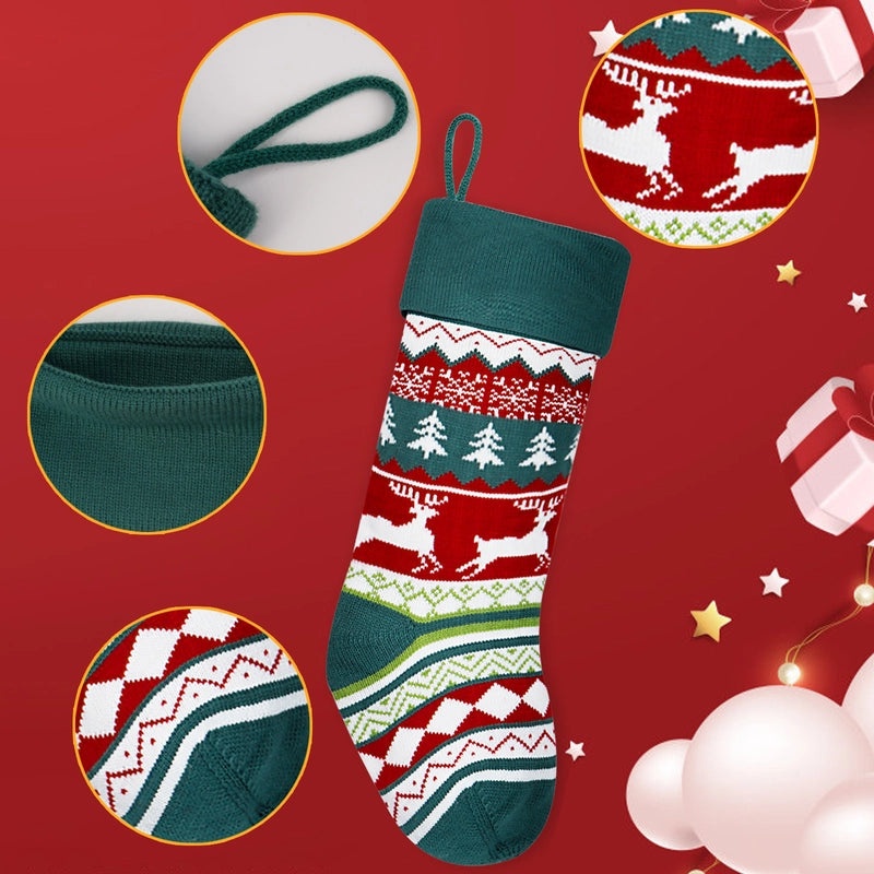 Minimalist Christmas Socks Hanging Ornaments | Holiday Decorations