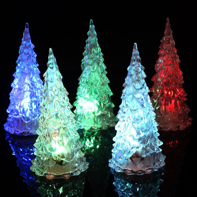 Colorful Crystal Christmas Tree Night Light|Home Decor & Holiday Gifts