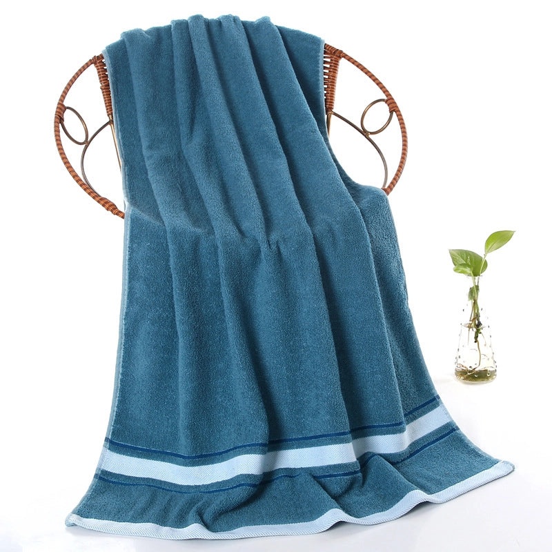Thickened Soft Cotton Bath Towel for Adults, Absorbent and Comfortable, Unisex Home & Swimming Use | Bath & Body