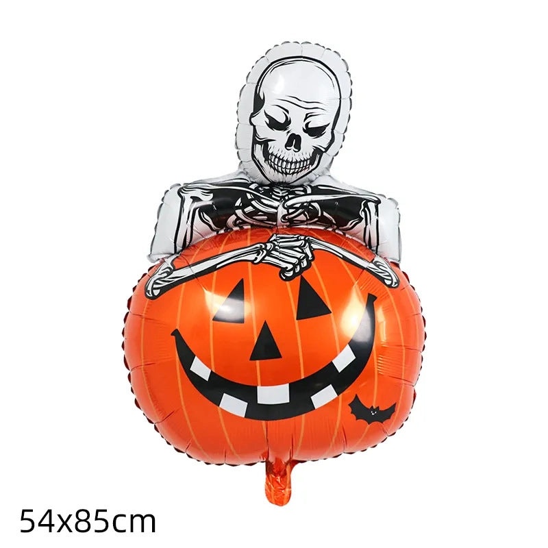 Halloween Hip-Hop Ghost Pattern Aluminum Foil Balloons for Party Festival Decoration|Party Supplies Balloons