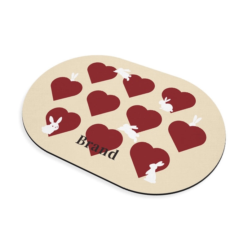 Geometric Heart Shape PVC Bath Mat for Bathroom|Home Decor & Bath Accessories