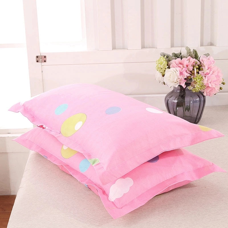 Soft Skin-friendly 100% Cotton Pillowcase for Children and Students | Home & Bedding