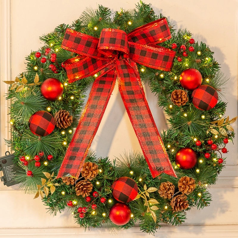 Christmas Rattan Garland 40CM 50CM 60CM Festive Holiday Decoration for Home|Christmas Decorations