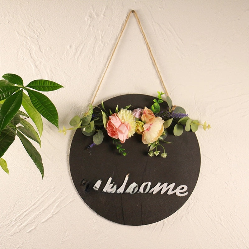 Wooden Welcome Sign Hanging Door Ornament for Easter and Christmas Home Decor | Home Decor