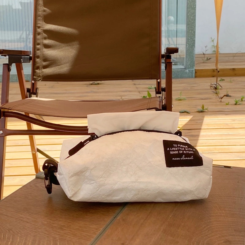 Portable DuPont Paper Tissue Box Storage Bag for Outdoor Camping Car Hanging | Outdoor Gear
