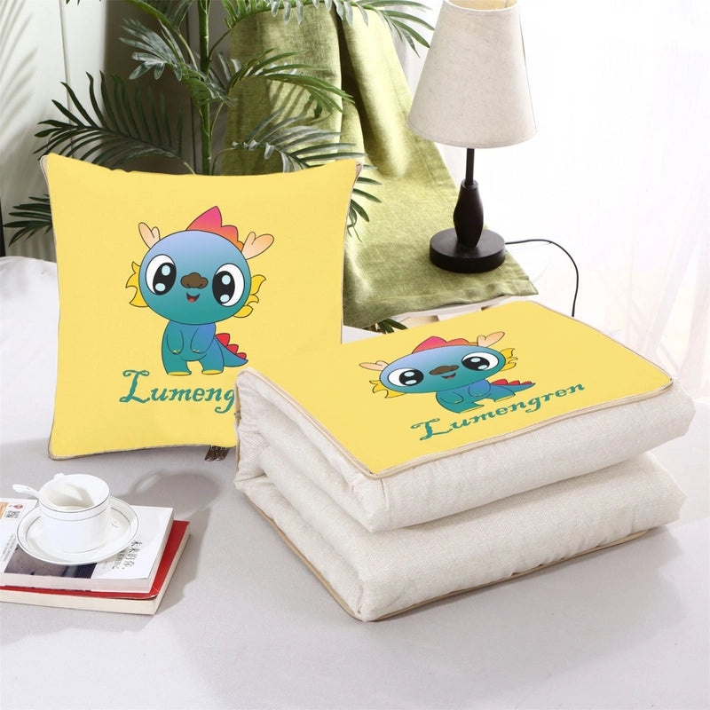 Custom Logo Pillow Quilt Dual-use Car Cushion & Sleeping Blanket Four-season Thin Blanket Gift Printing|汽车配件