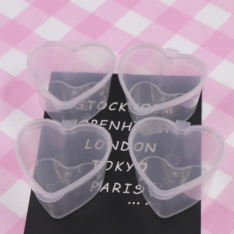 Elegant Heart-Shaped Plastic Storage Box for Casual Minimalist Style|Home Organization & Storage