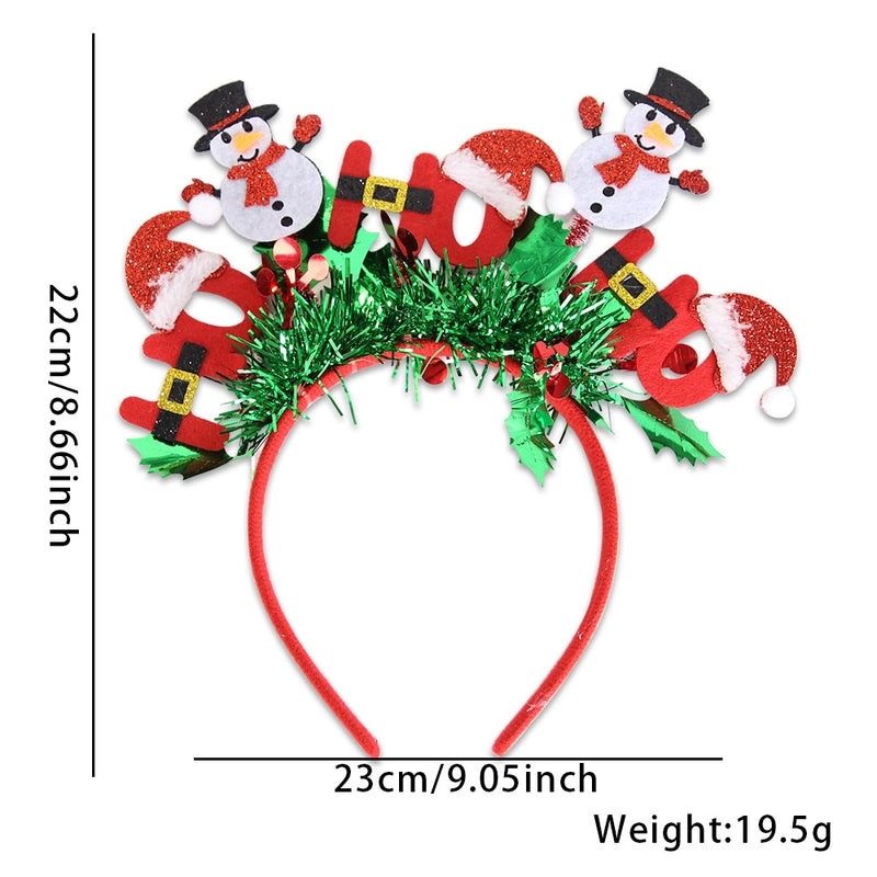 Christmas Cute IG Style Snowman & Elk Felt Hair Band Party Accessories|Holiday Hair Accessories