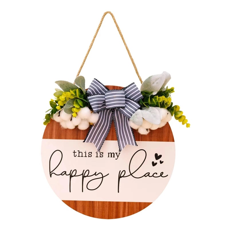 Round Wooden Bow Wall Hanging | Home Decor & Wall Art