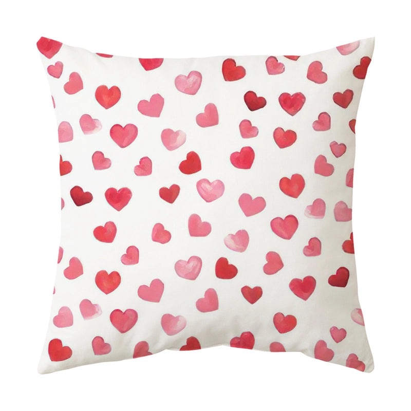 Valentine's Day Romantic Letter Landscape Plush Pillow Covers for Couch and Sofa Decor | Home Decor
