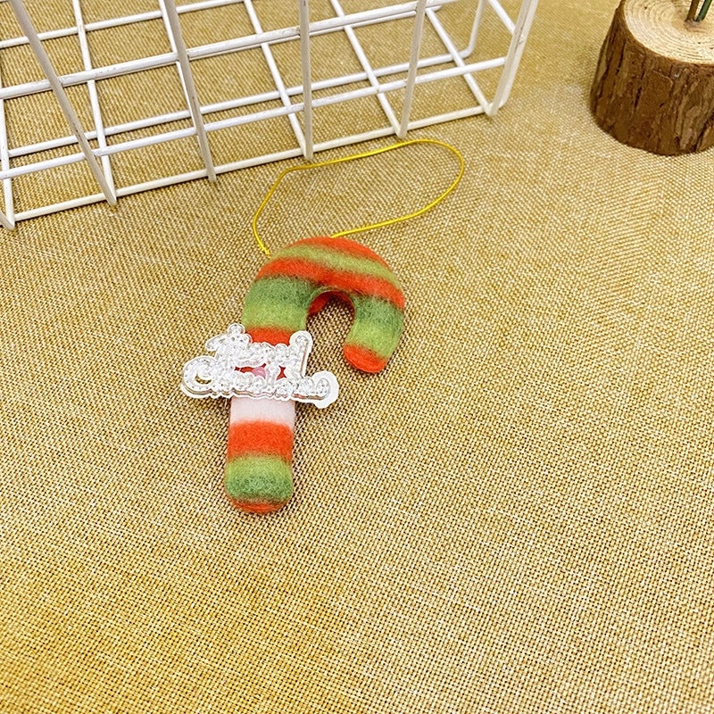 Christmas Fabric Pendants Santa Claus Snowman Deer for Bags Hotels Shopping Mall Holiday Decoration|Christmas Decorations