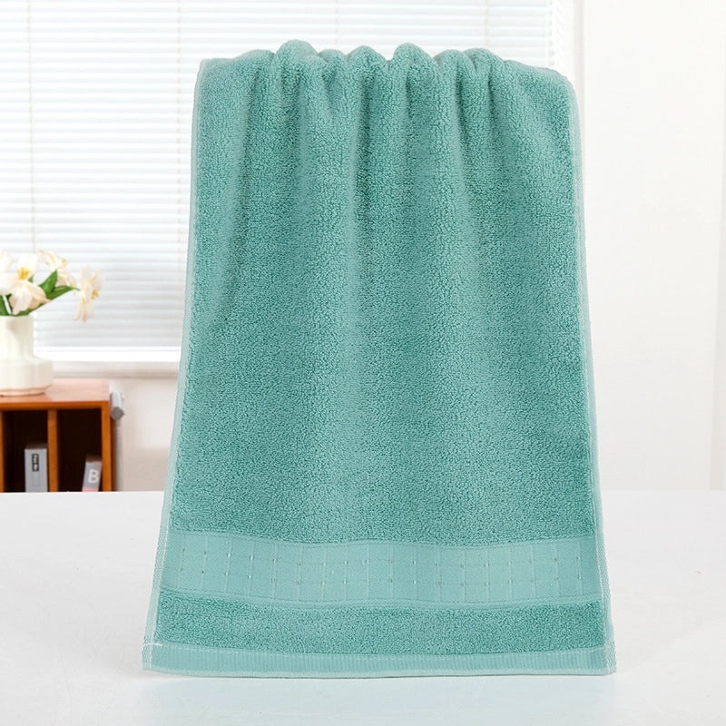 Pure Cotton Thickened Adult Face Towel with Watergrain Texture and Embroidered Logo|Home & Living Towels