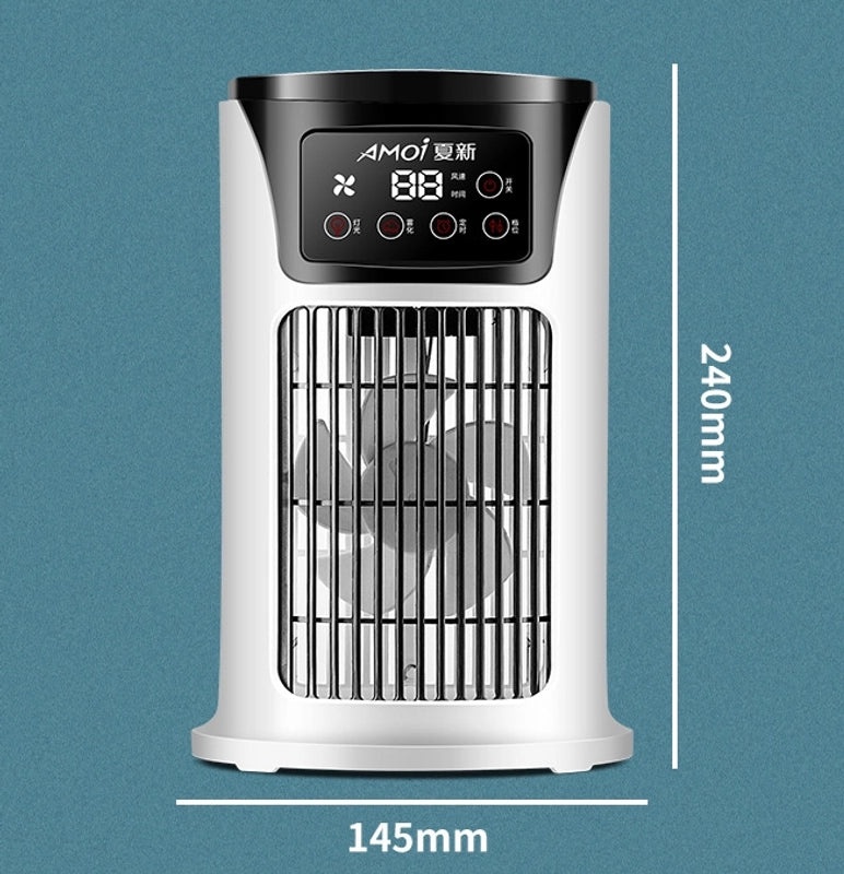 Stylish Solid Color PP Air Cooler Fans with Heating Function | Home Appliances & Cooling Devices