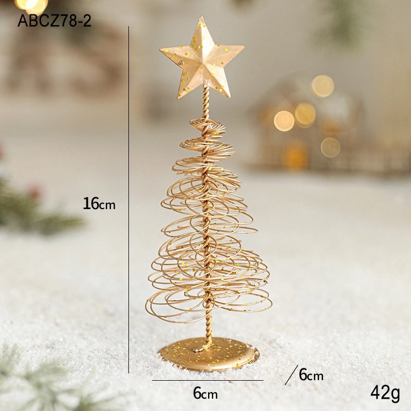 Elegant Minimalist Christmas Tree Ornament Iron Holiday Decoration for Table and Daily Selfies|Home Decor & Holiday Decorations