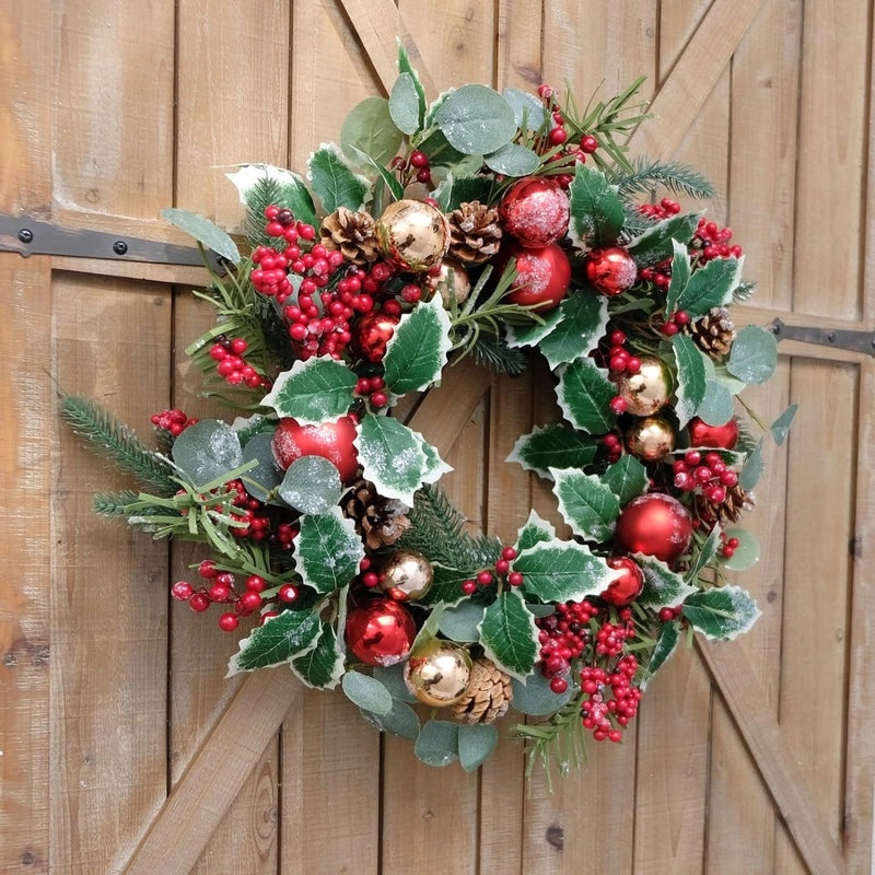 Christmas Rattan Wreath Home Wall Door Hanging Decoration|Home Decor