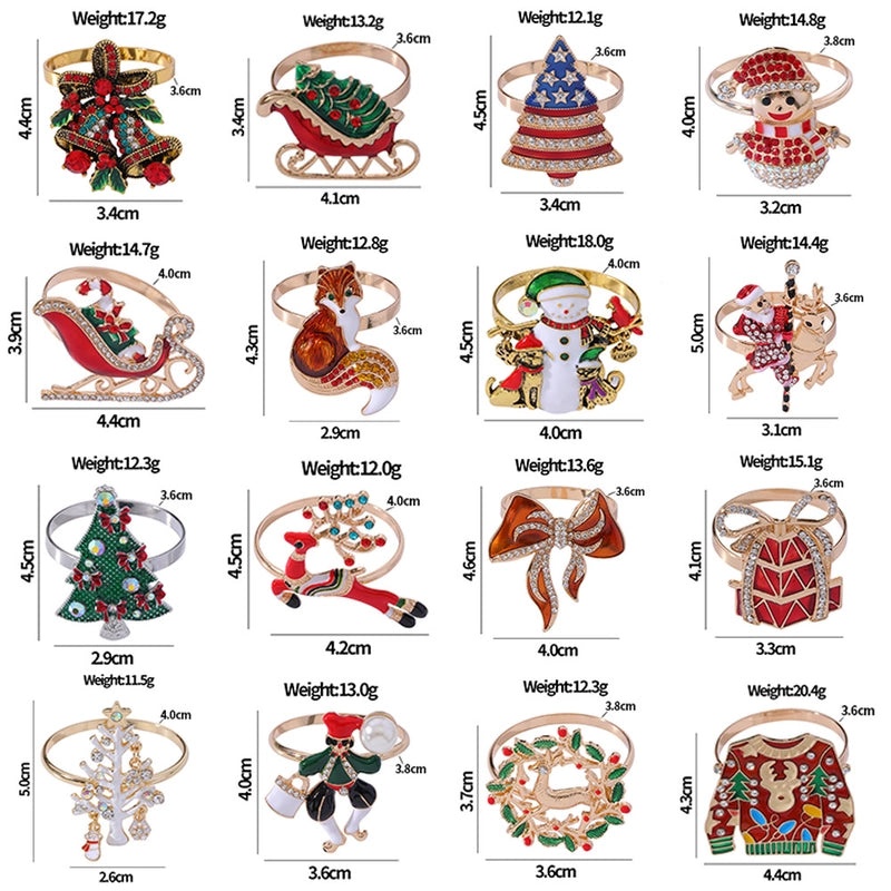 Christmas Cute Tree Santa Claus Elk Alloy Charm Ornament|Jewelry & Accessories