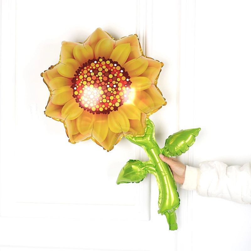 Sunflower Rose Tulip Flower Foil Balloon for Birthday Wedding Party Decoration Kids Toy|Party Supplies Balloons