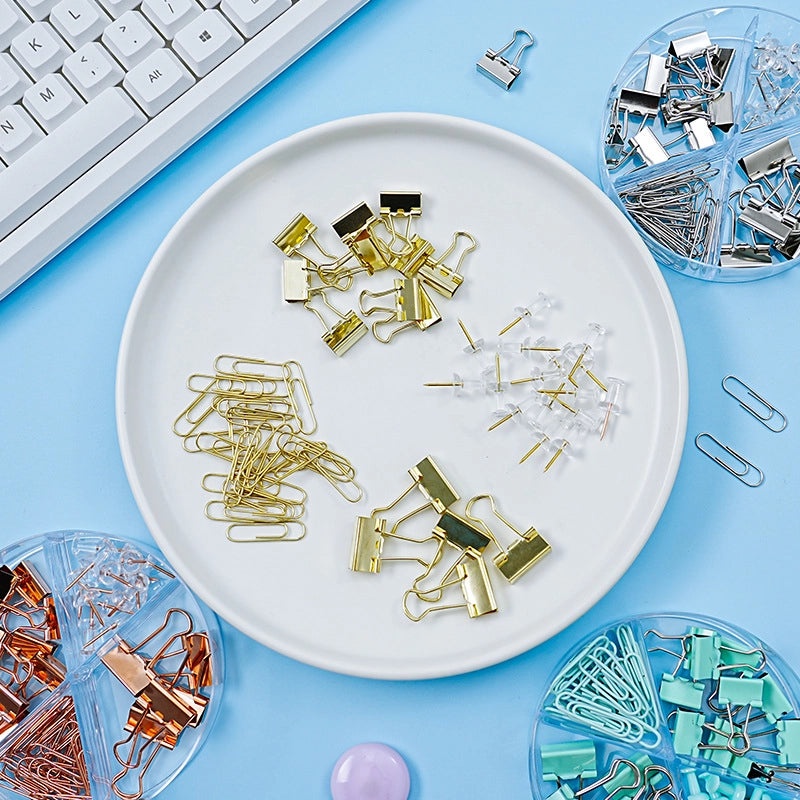 Minimalist Solid Color Metal Paper Clip Long Tail Casual Hair Accessory|Hair Accessories